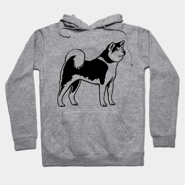 Akita Inu Dog Hoodie by KayBee Gift Shop